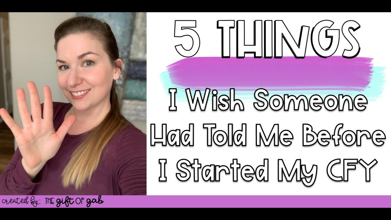 5 Tips I Wish Someone Had Given Me as a CFY