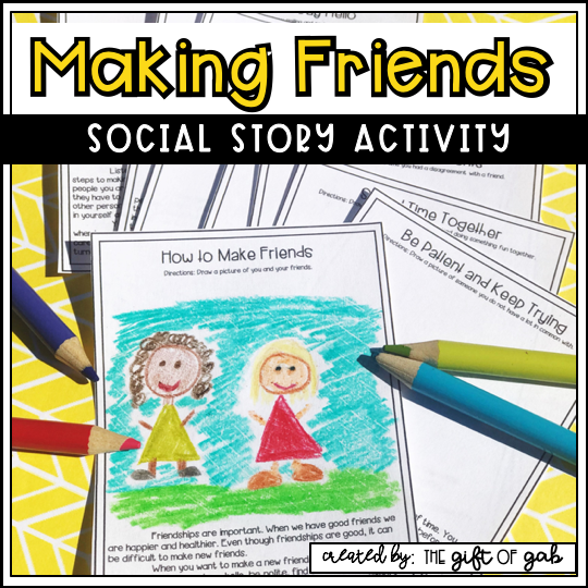 Making friends social story