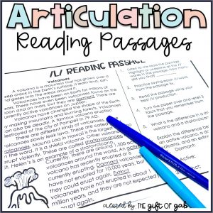 Articulation Reading Passages