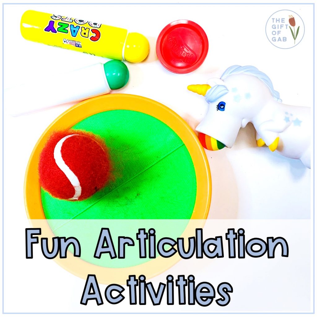 The best activities for articulation therapy