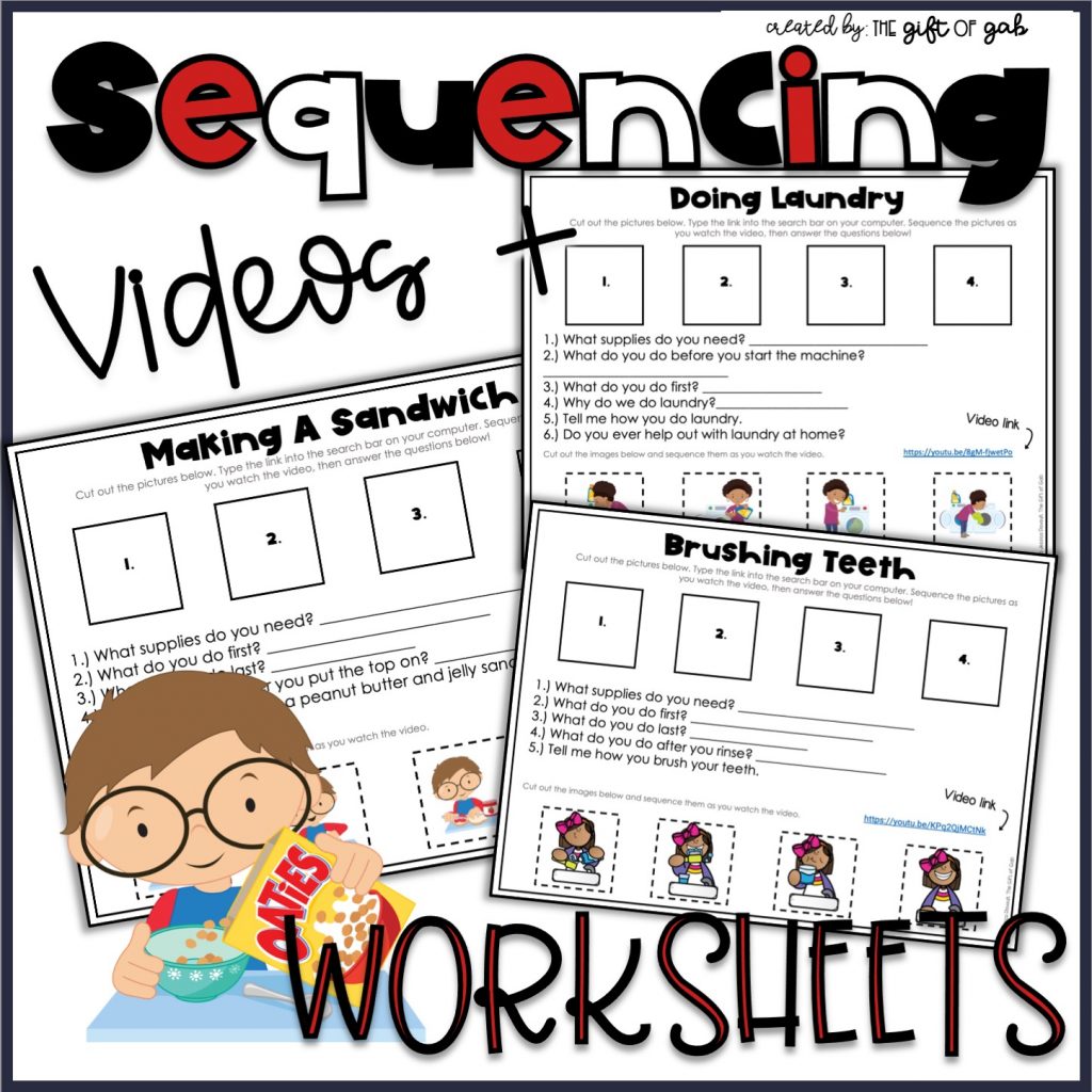 sequencing activities for speech therapy 