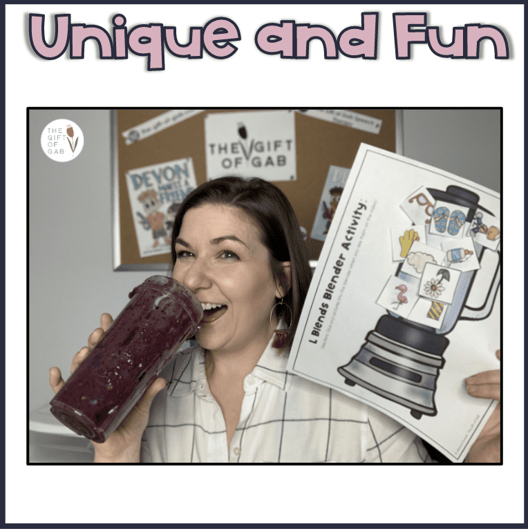 L blend articulation worksheet activity